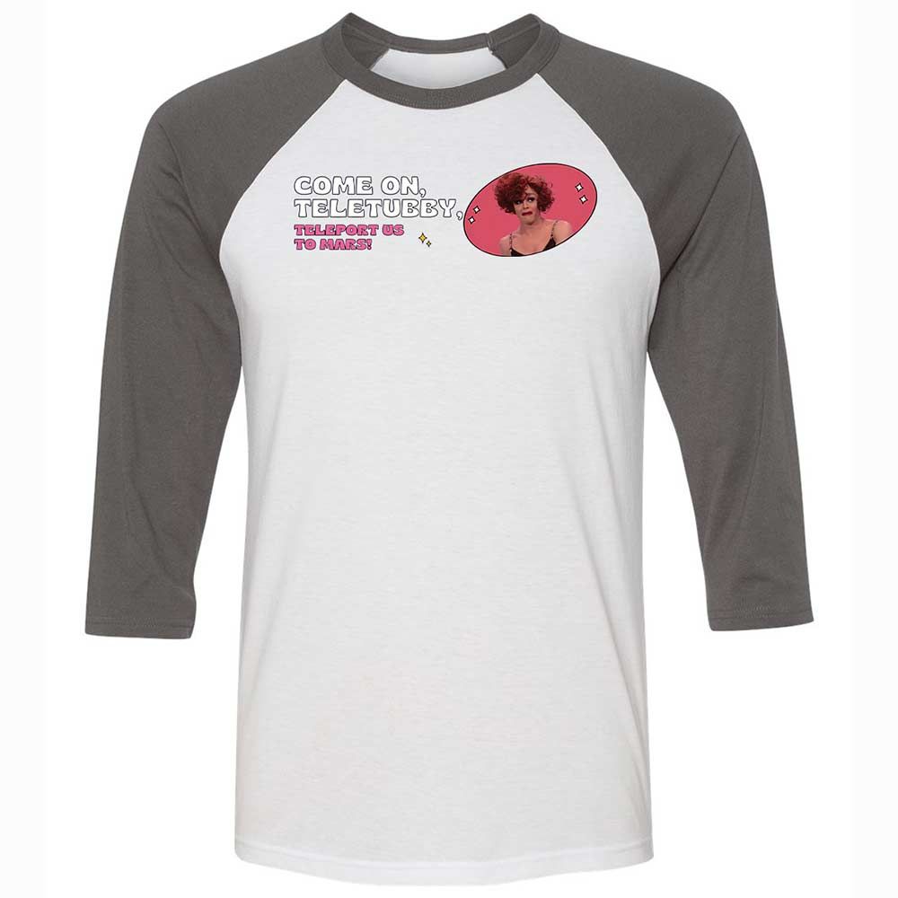 Unisex 3/4 Baseball Tee - WCM9BR3M - White/Asphalt - 2