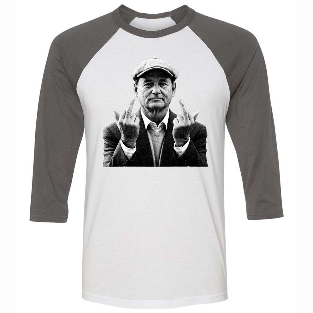 Bill Murray Middle Finger - White/Asphalt - 2