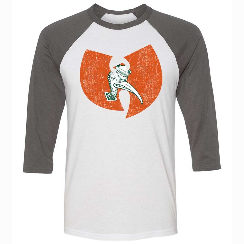 Unisex 3/4 Baseball Tee - JUW74Q1Z - White/Asphalt - 2