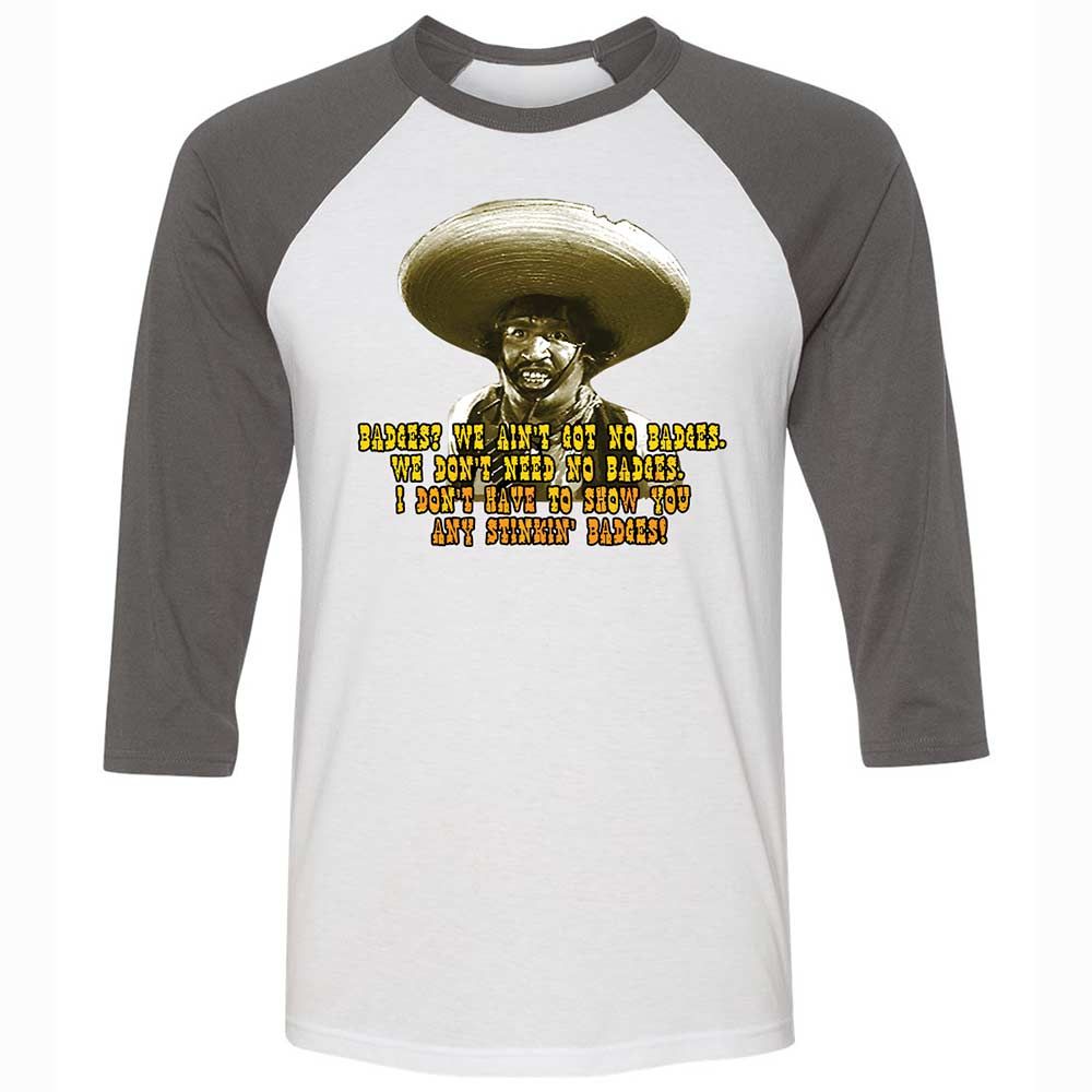 Ain't Got No Stinking Badges - White/Asphalt - 2