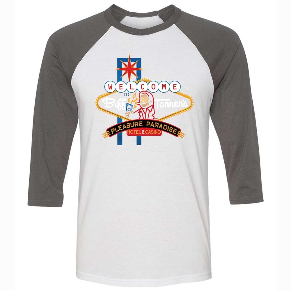 Unisex 3/4 Baseball Tee - QRGU3J8T - White/Asphalt - 2