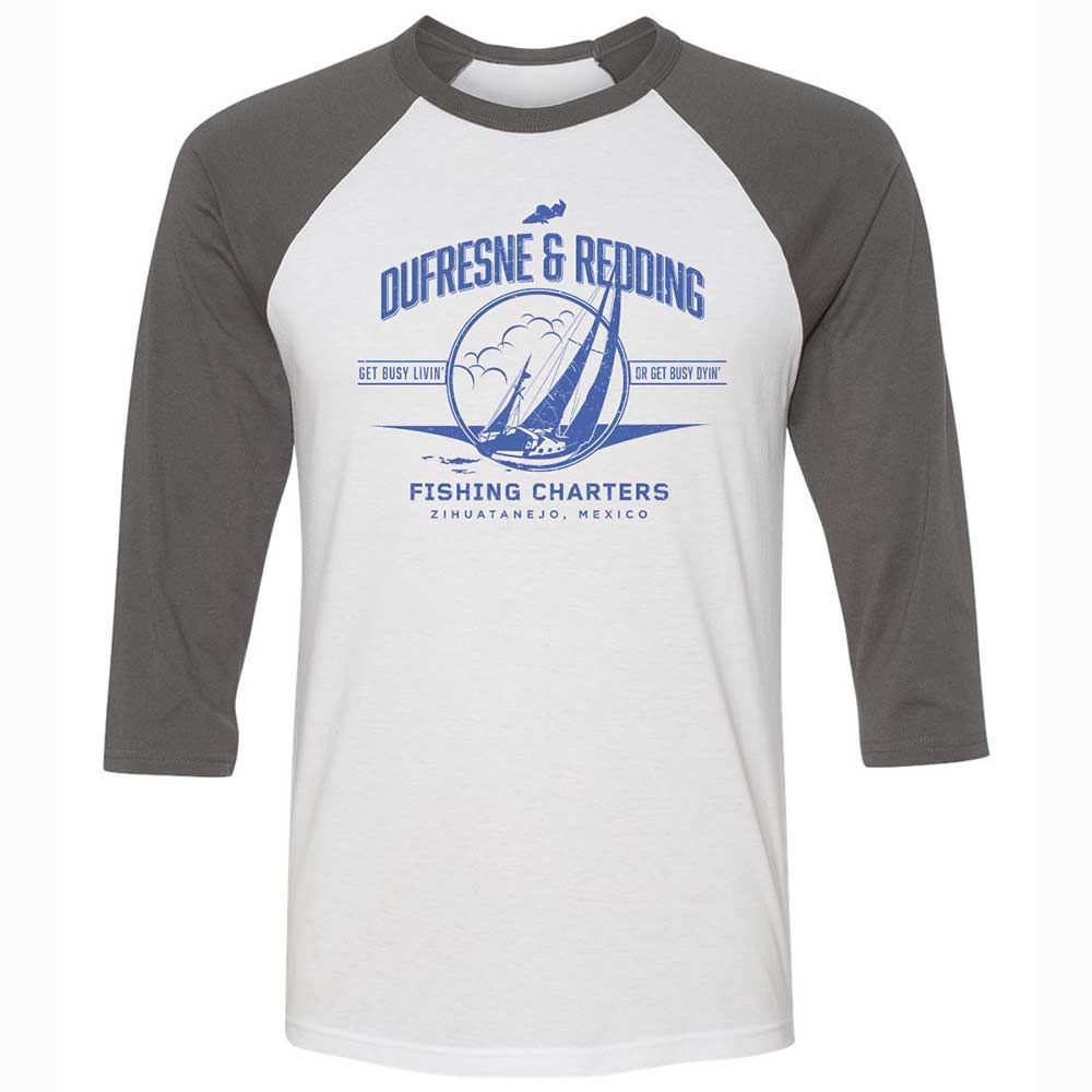 Unisex 3/4 Baseball Tee - SEHUZ4HX - White/Asphalt - 2