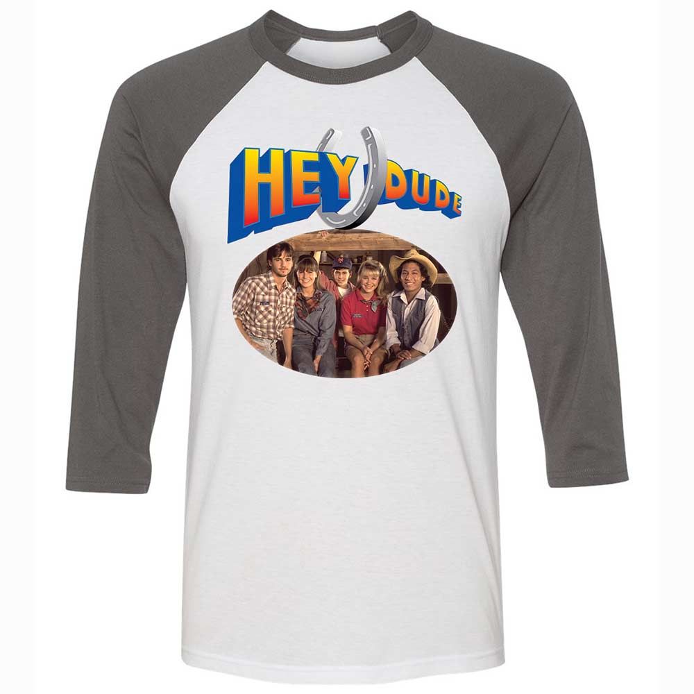 Unisex 3/4 Baseball Tee - AQ8P6JG7 - White/Asphalt - 2
