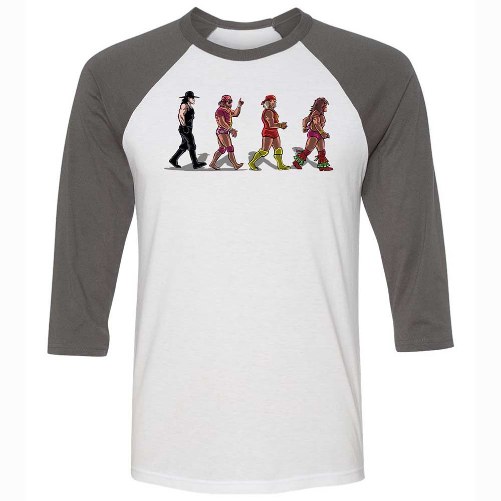 Unisex 3/4 Baseball Tee - KKHLNZA2 - White/Asphalt - 2