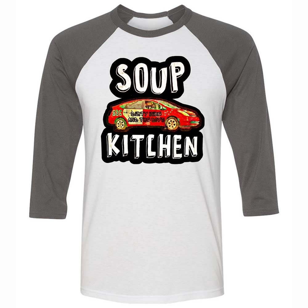 Unisex 3/4 Baseball Tee - TM68UEML - White/Asphalt - 2