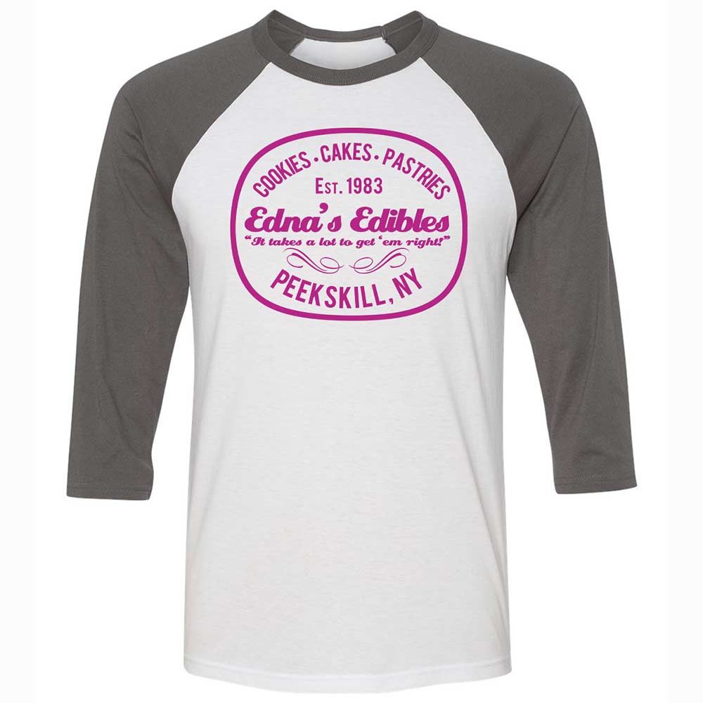 Unisex 3/4 Baseball Tee - T46LYMJ9 - White/Asphalt - 2