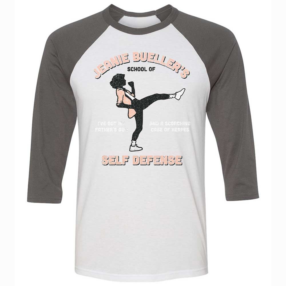 Unisex 3/4 Baseball Tee - 84ZSSEPN - White/Asphalt - 2