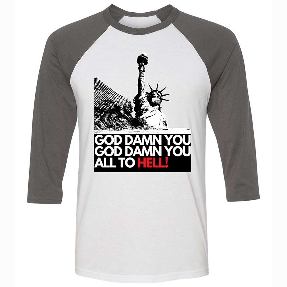 God damn you all to hell! - White/Asphalt - 2