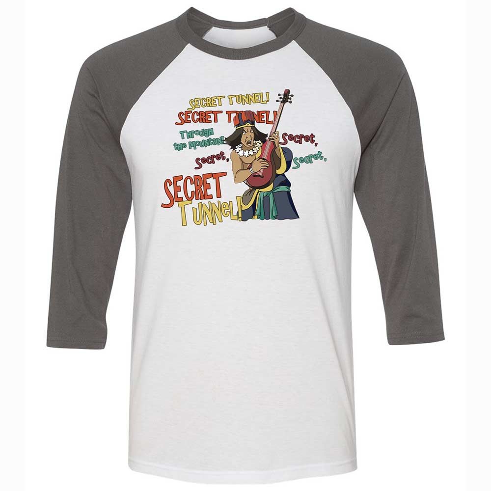Unisex 3/4 Baseball Tee - 6M9RWTLA - White/Asphalt - 2