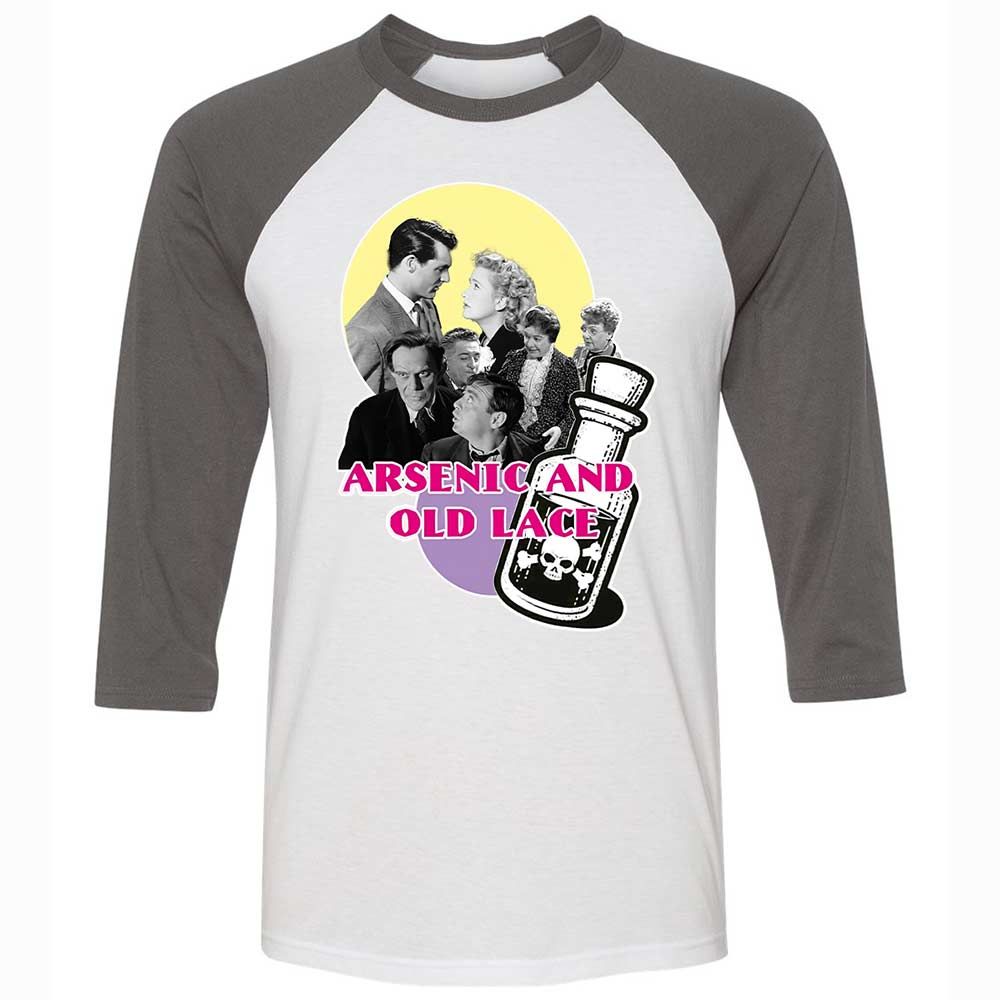 Unisex 3/4 Baseball Tee - XAB31J77 - White/Asphalt - 2