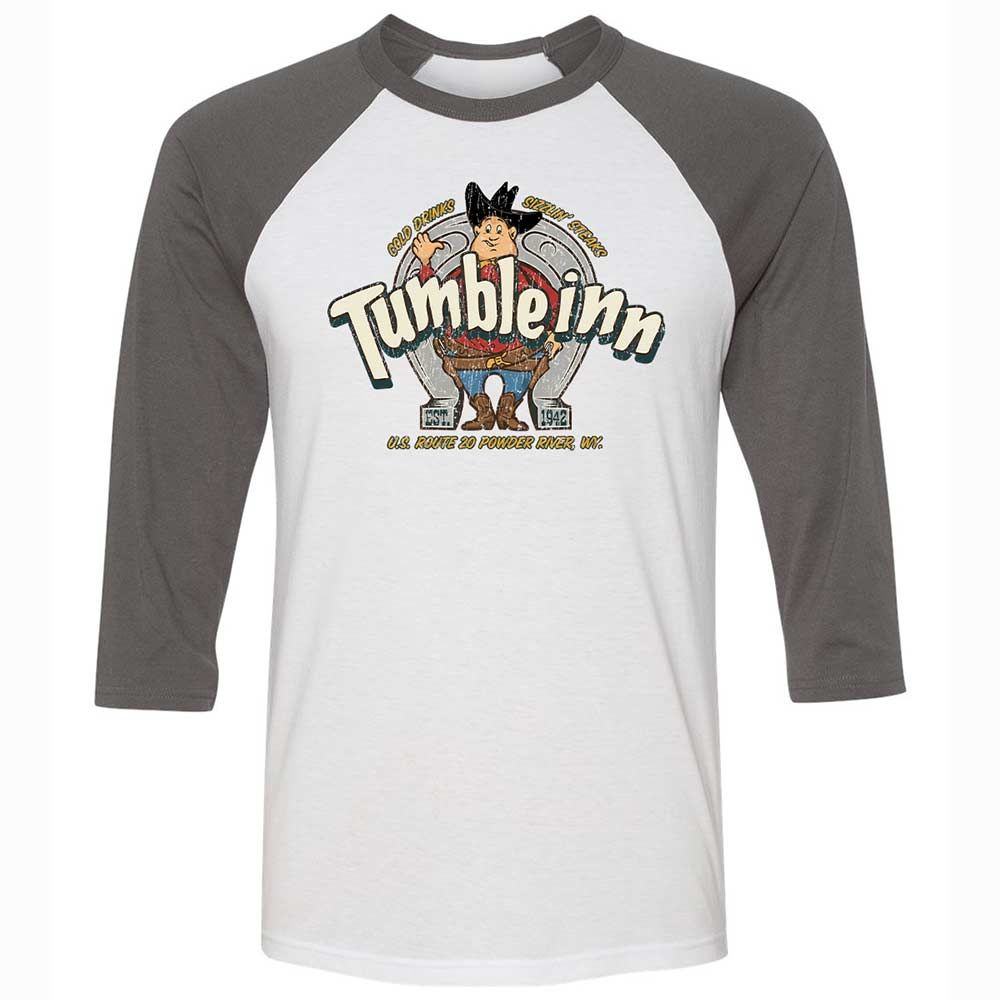 Unisex 3/4 Baseball Tee - LDLT6X67 - White/Asphalt - 2