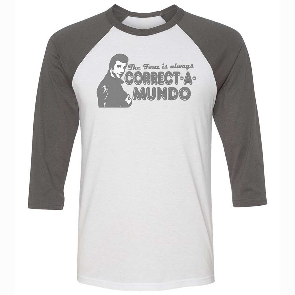 Unisex 3/4 Baseball Tee - 71ZSSCCW - White/Asphalt - 2