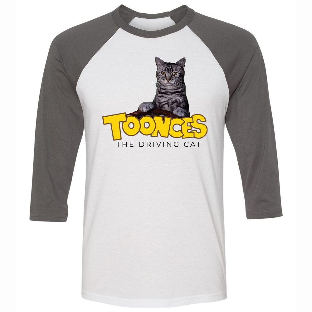 Unisex 3/4 Baseball Tee - N24S4HYC - White/Asphalt - 2