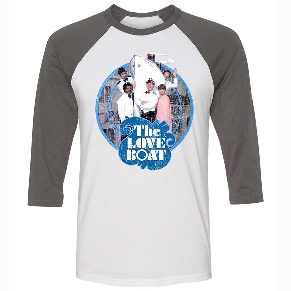 Unisex 3/4 Baseball Tee - 5G2VY8KX - White/Asphalt - 2