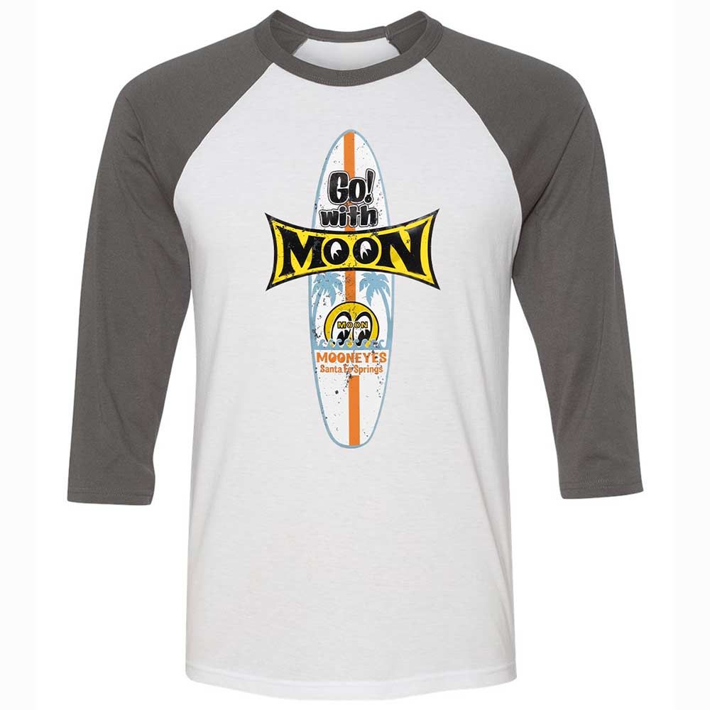 Unisex 3/4 Baseball Tee - R8AHKXFU - White/Asphalt - 2