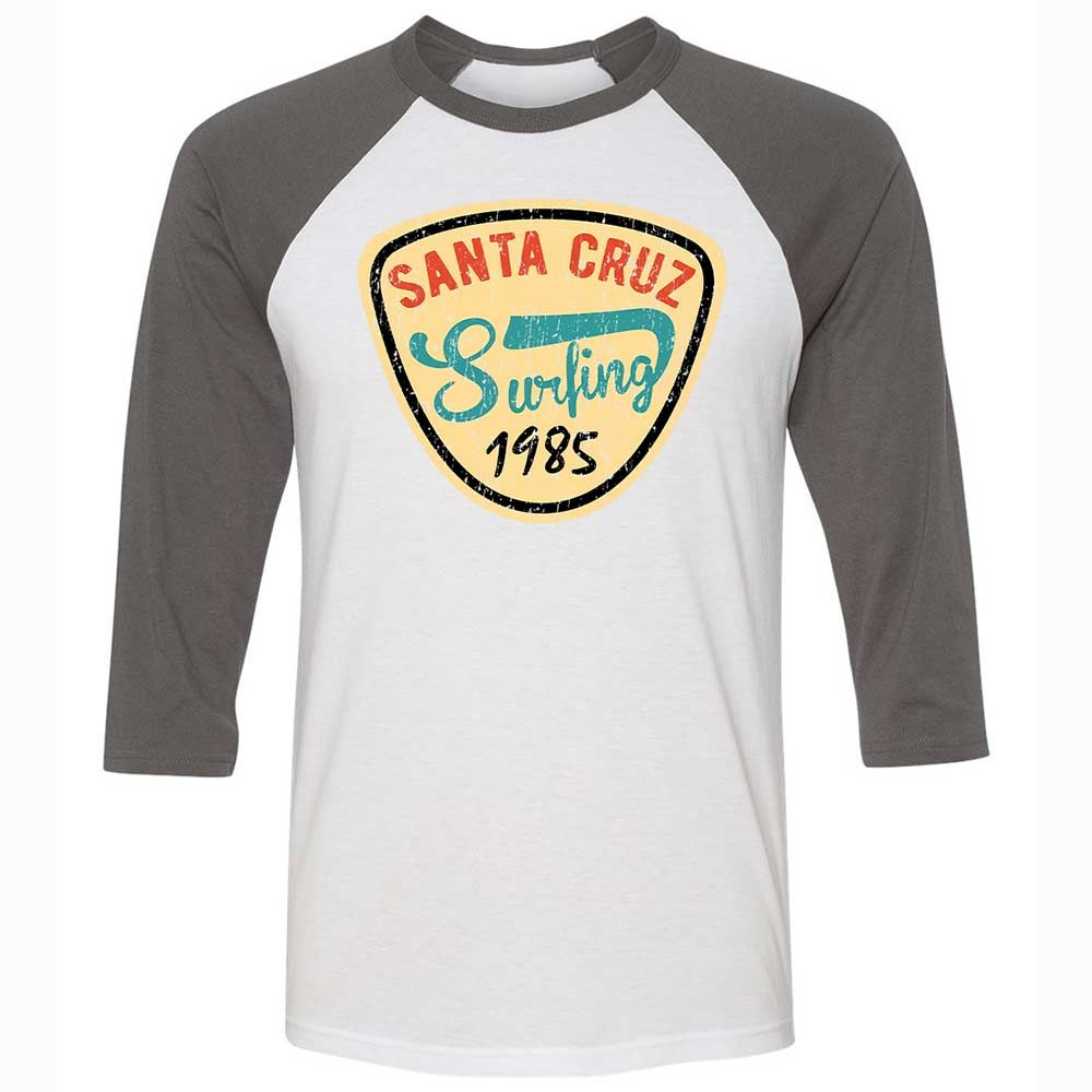 Unisex 3/4 Baseball Tee - 1XLTMHK8 - White/Asphalt - 2