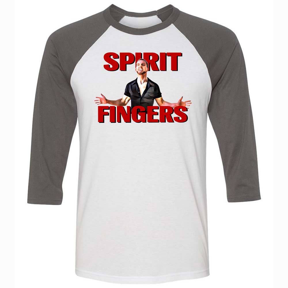 Unisex 3/4 Baseball Tee - D83NPH6Y - White/Asphalt - 2