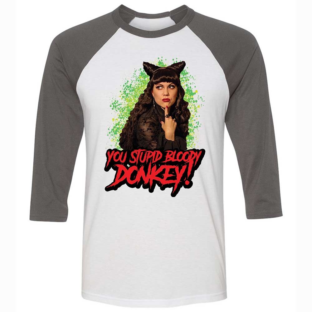 Unisex 3/4 Baseball Tee - LFBCCZUZ - White/Asphalt - 2