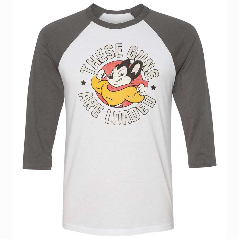 Unisex 3/4 Baseball Tee - AG9EM1CT - White/Asphalt - 2