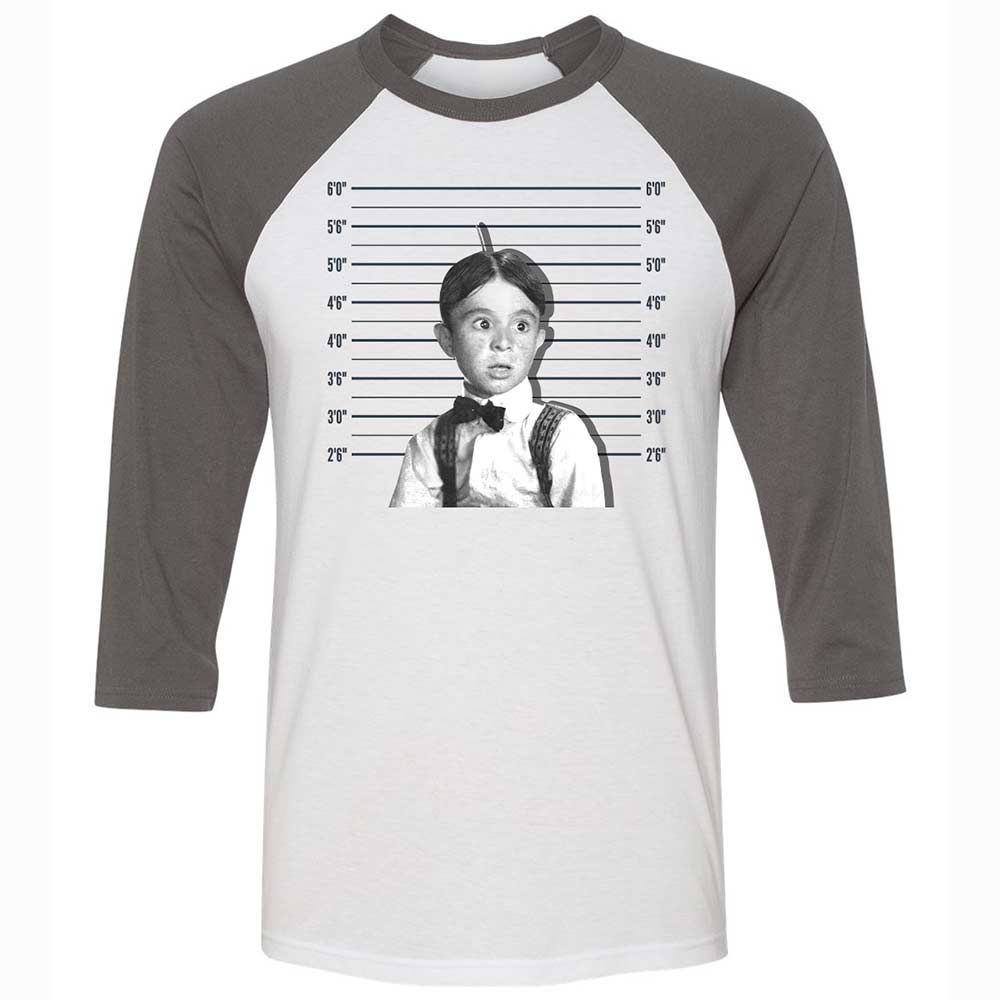 Unisex 3/4 Baseball Tee - HYU7W35M - White/Asphalt - 2