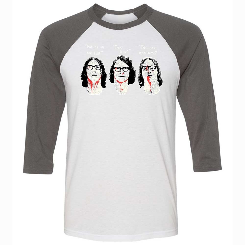 Unisex 3/4 Baseball Tee - EY6M3ZHH - White/Asphalt - 2