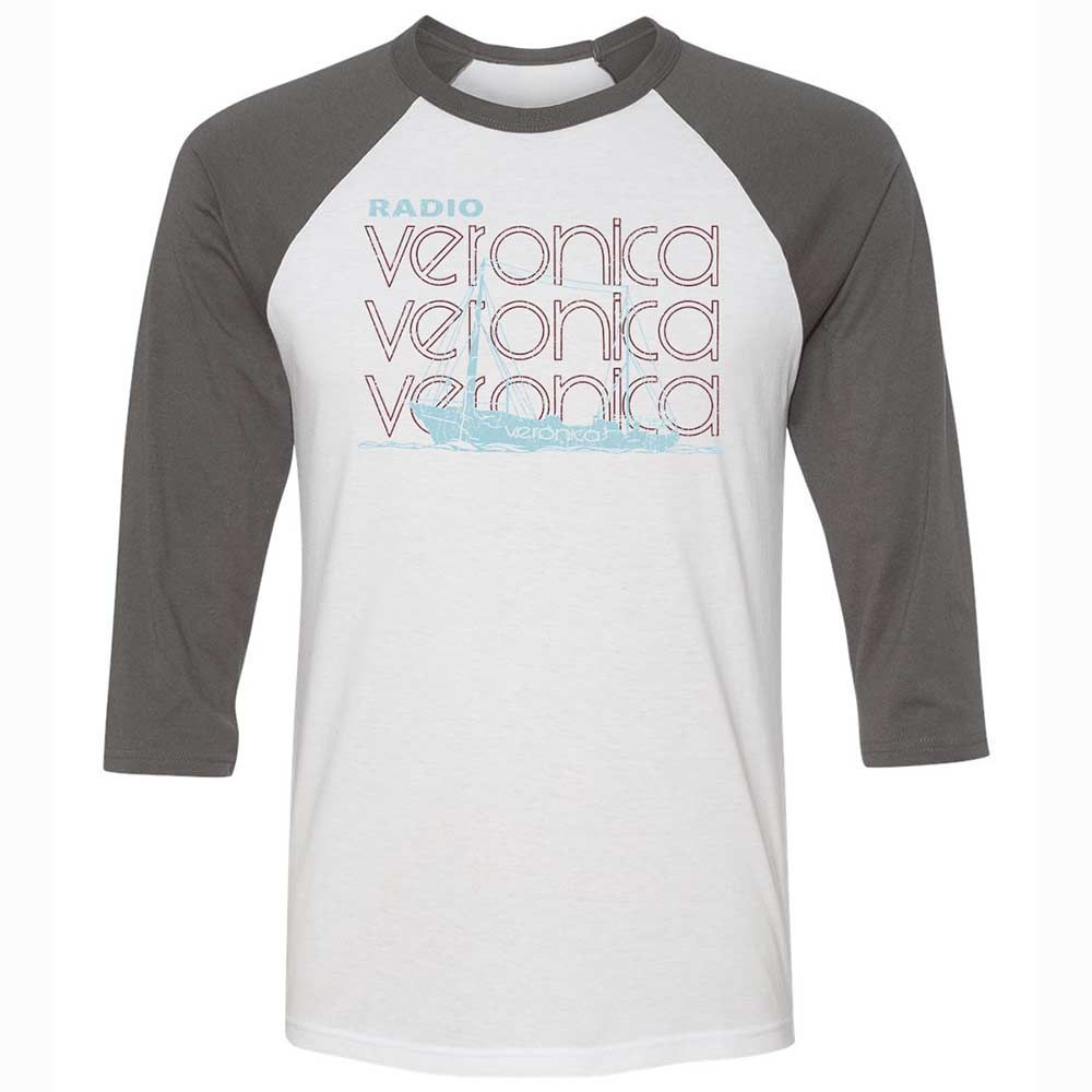 Unisex 3/4 Baseball Tee - PN4N9BB5 - White/Asphalt - 2
