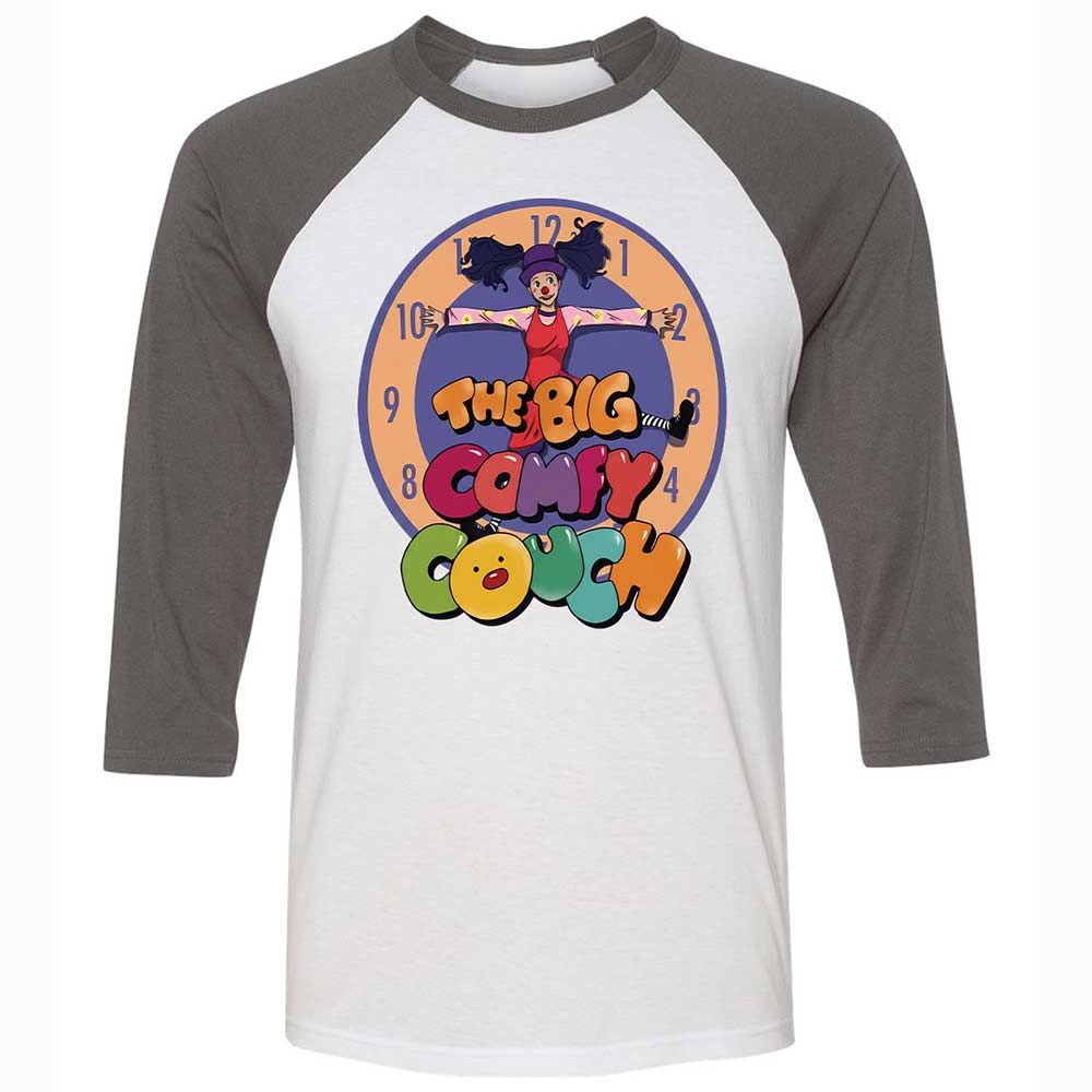 Unisex 3/4 Baseball Tee - 4D3B2EBE - White/Asphalt - 2