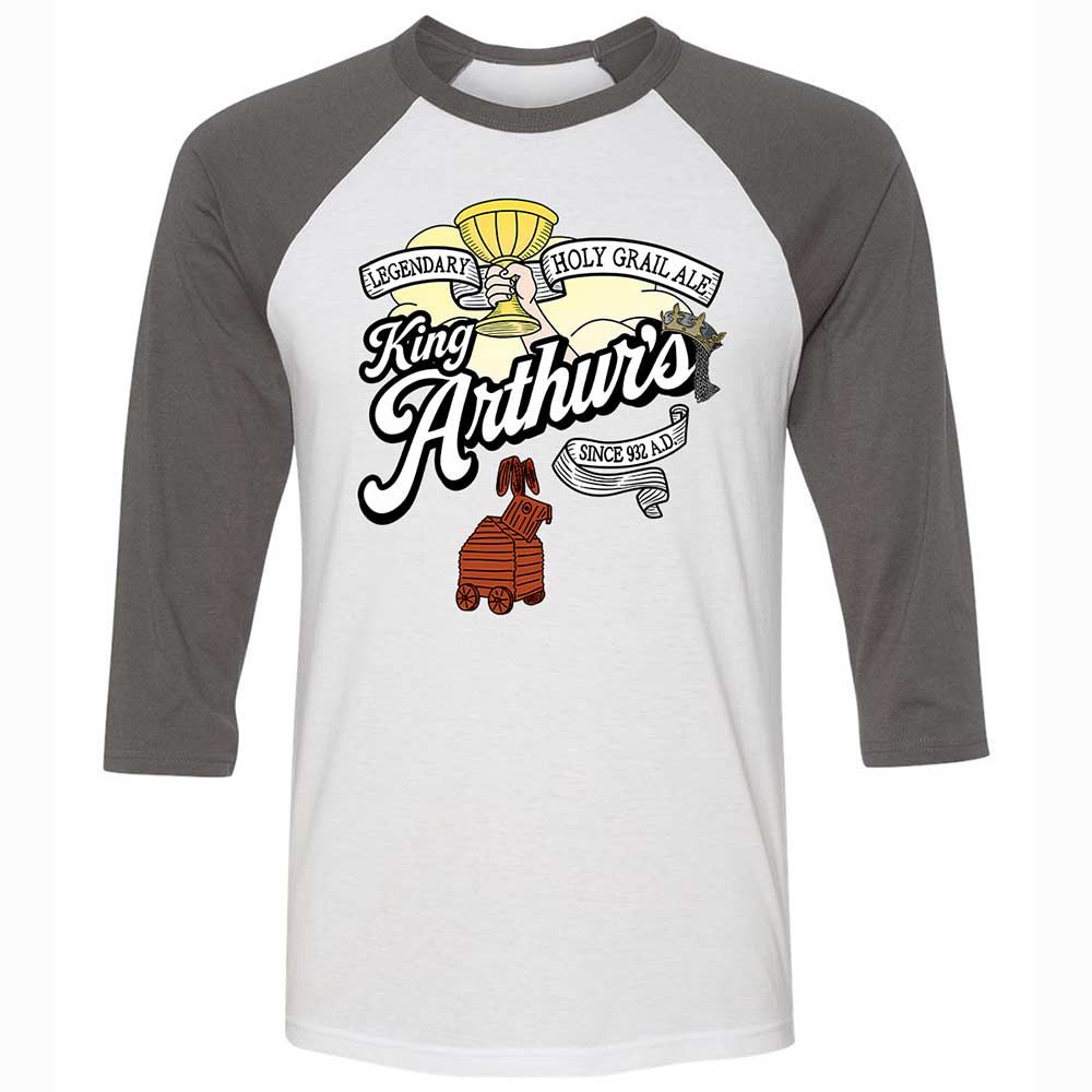Unisex 3/4 Baseball Tee - QUXLPQDA - White/Asphalt - 2