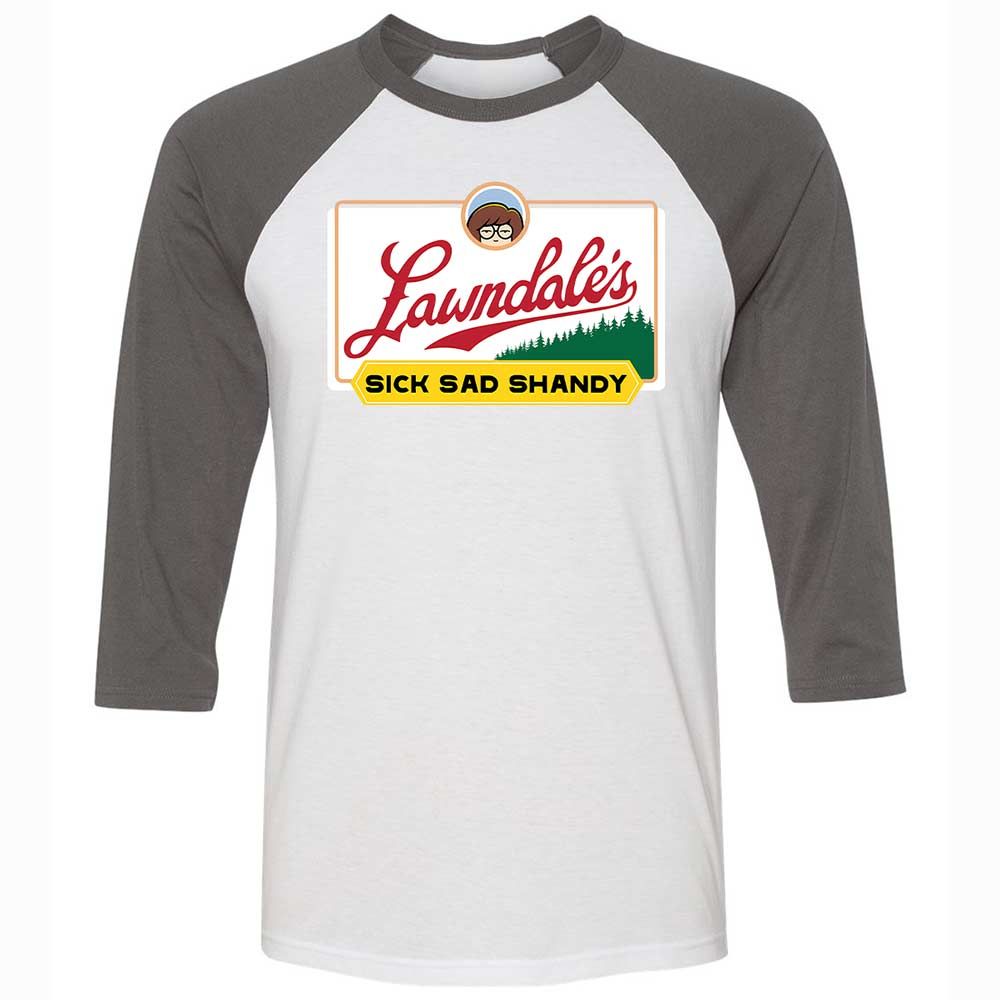Unisex 3/4 Baseball Tee - JZLQF9QQ - White/Asphalt - 2