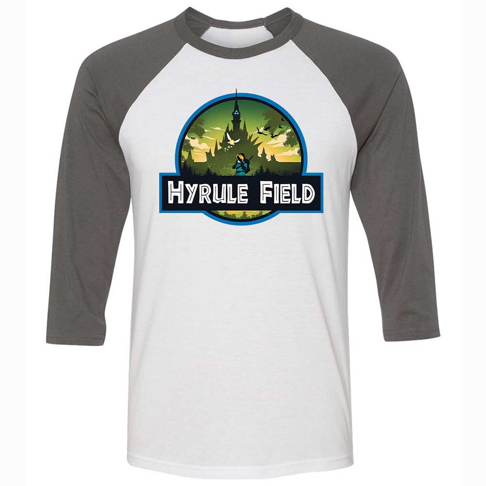 Unisex 3/4 Baseball Tee - 3ECFV8G6 - White/Asphalt - 2