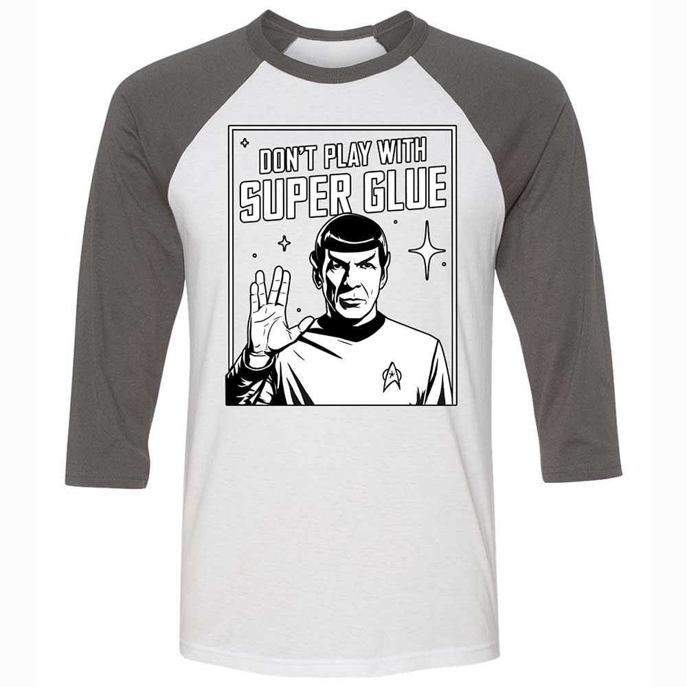 Unisex 3/4 Baseball Tee - BQHC8QQZ - White/Asphalt - 2