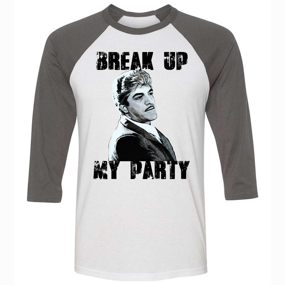 Unisex 3/4 Baseball Tee - BQ1B5HFJ - White/Asphalt - 2