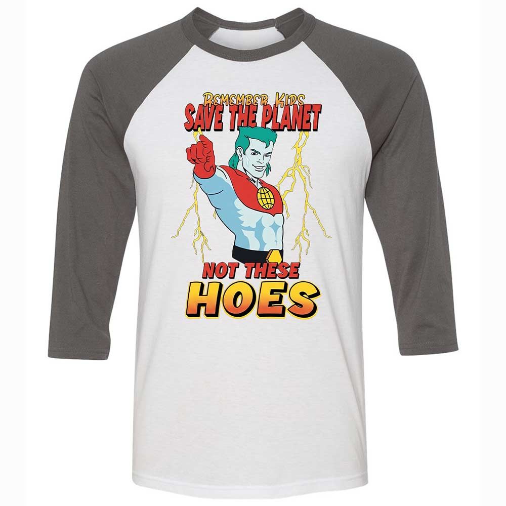 Unisex 3/4 Baseball Tee - HC8DVHZ2 - White/Asphalt - 2