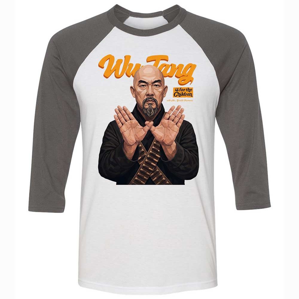 Unisex 3/4 Baseball Tee - P9QXT1XZ - White/Asphalt - 2