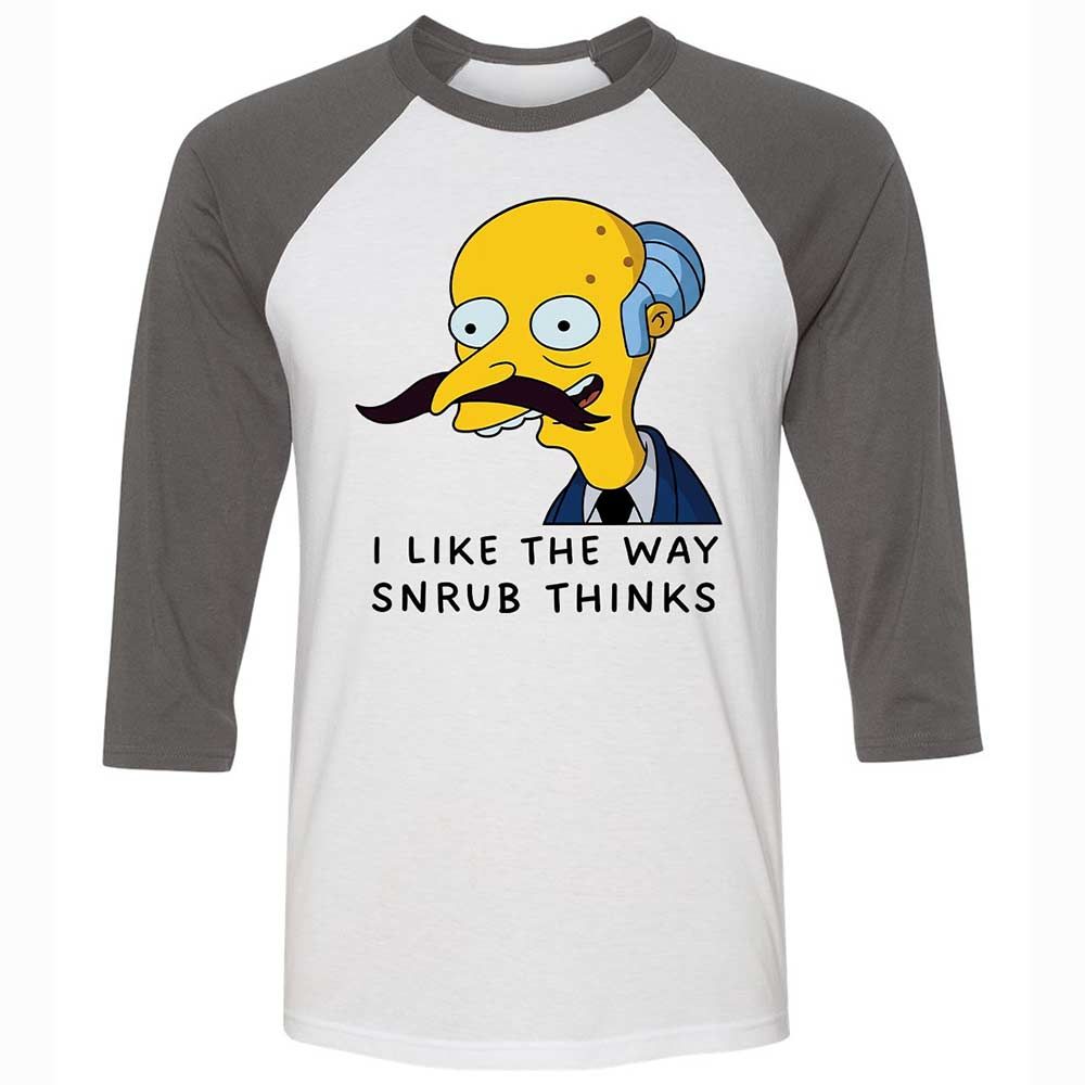 I Like the Way Snrub Thinks - White/Asphalt - 2