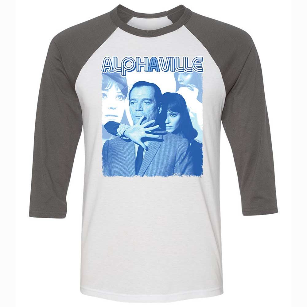 Unisex 3/4 Baseball Tee - WEJC18ME - White/Asphalt - 2