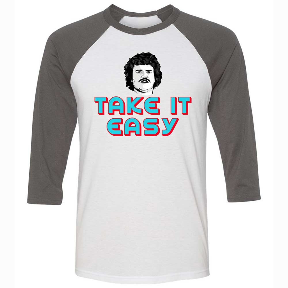 Unisex 3/4 Baseball Tee - 8NFT2EJ9 - White/Asphalt - 2