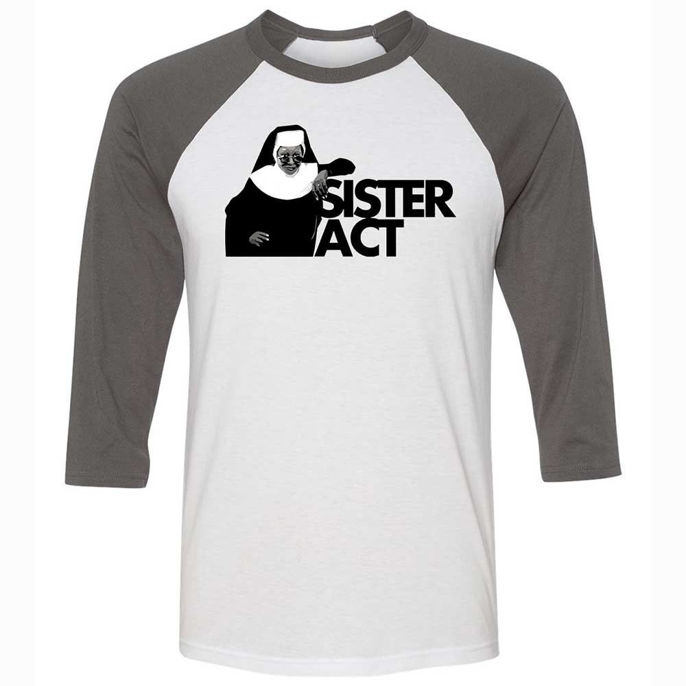 Unisex 3/4 Baseball Tee - BU32TJUS - White/Asphalt - 2