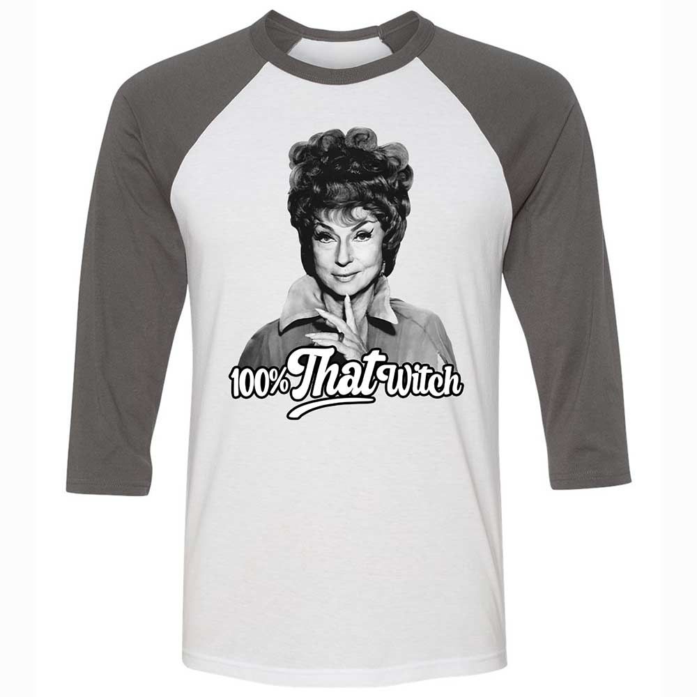 Unisex 3/4 Baseball Tee - 12CLRZ5X - White/Asphalt - 2