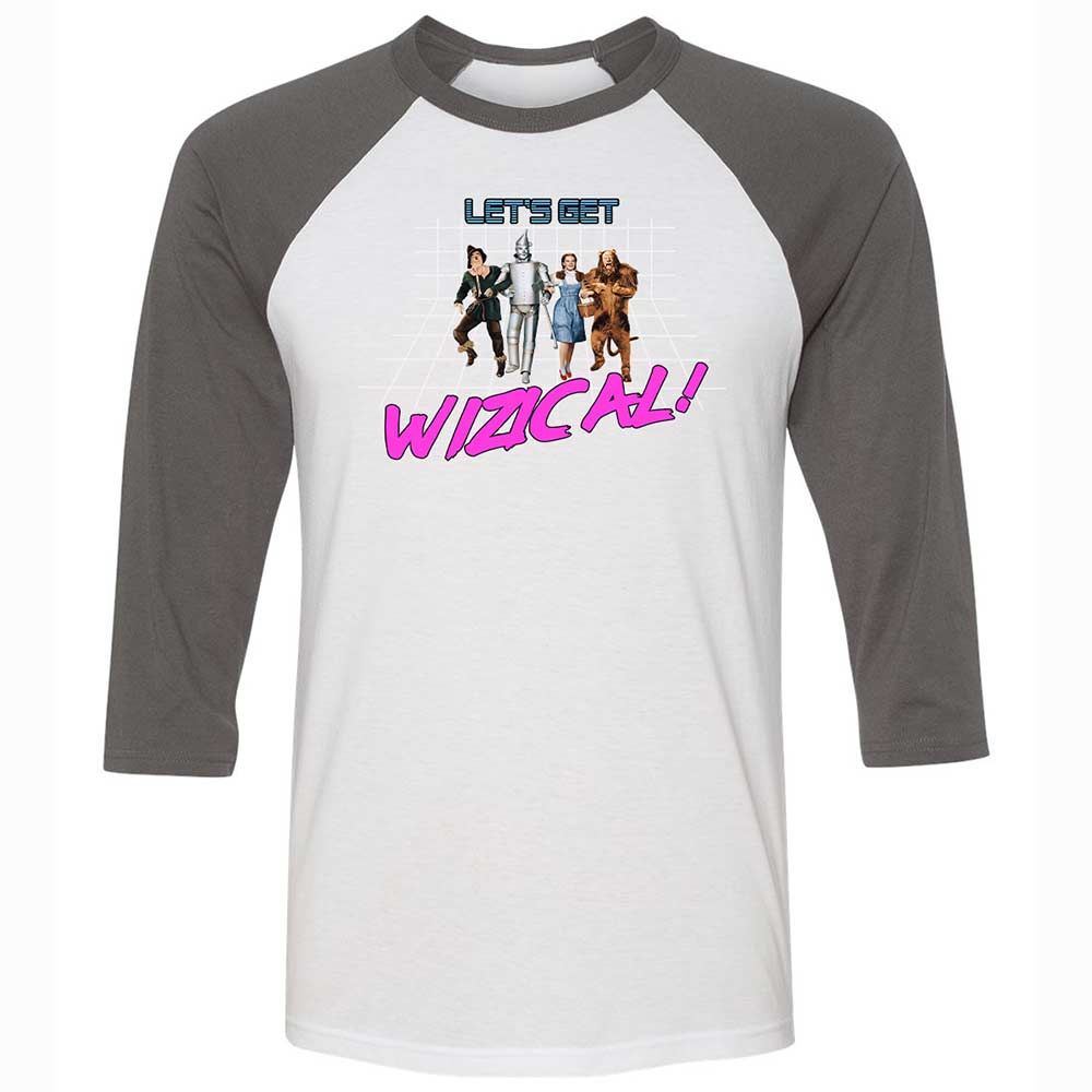 Unisex 3/4 Baseball Tee - F5HRYDB4 - White/Asphalt - 2