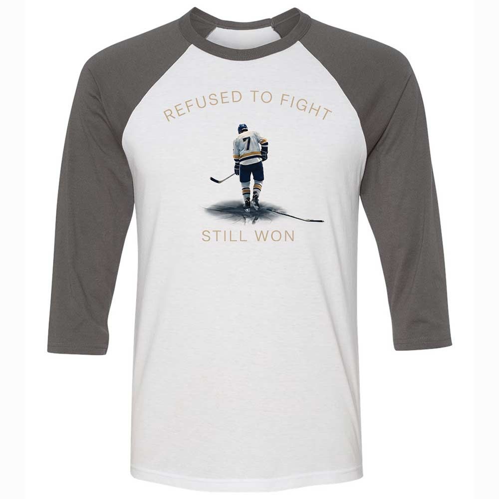Unisex 3/4 Baseball Tee - SVPWGEXJ - White/Asphalt - 2