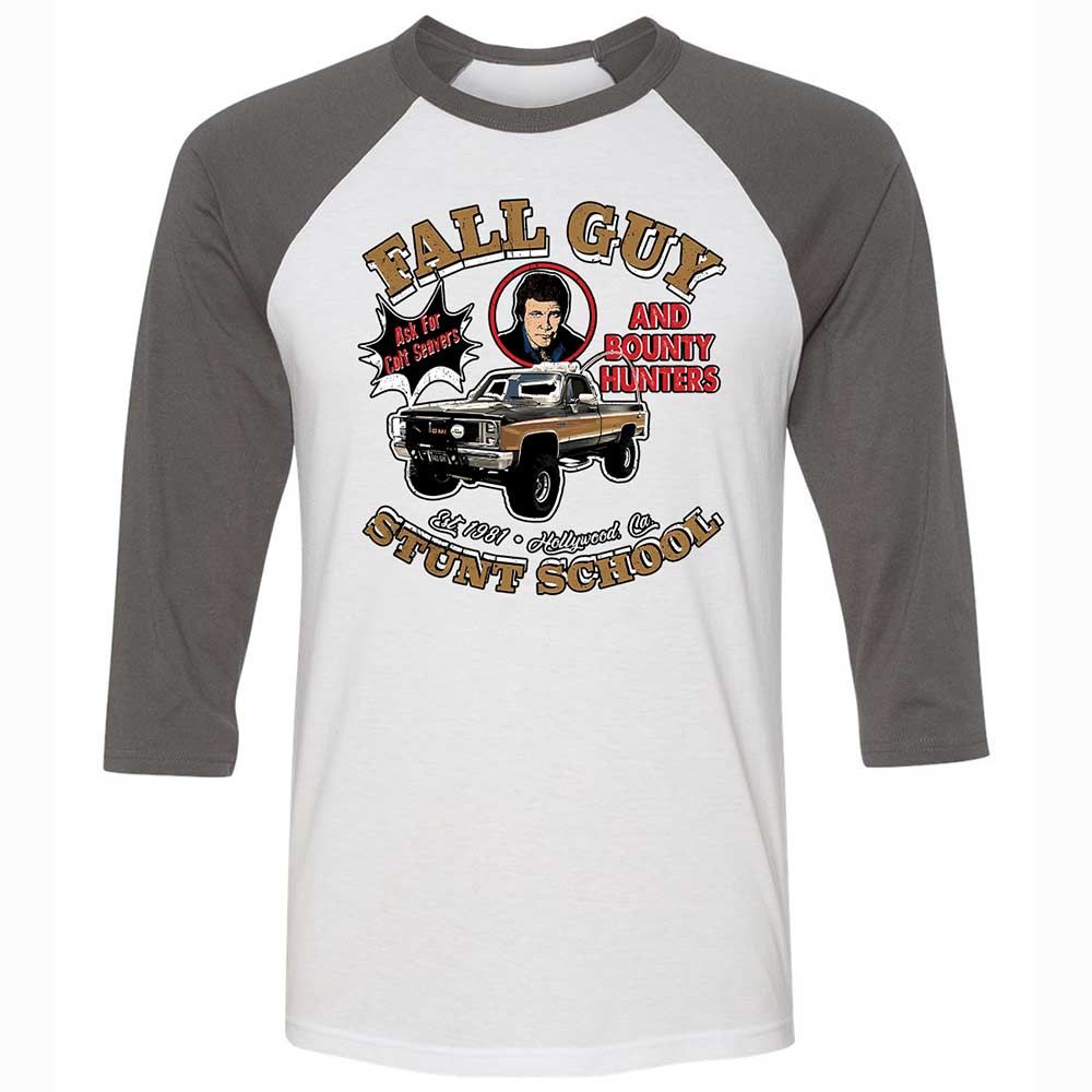 Unisex 3/4 Baseball Tee - 8GY8GCBD - White/Asphalt - 2