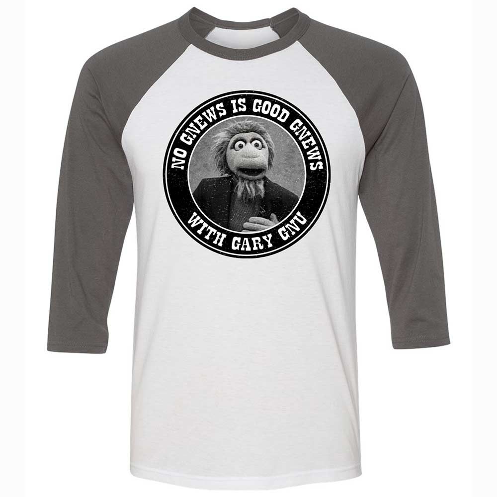 Unisex 3/4 Baseball Tee - 6WP7MLEJ - White/Asphalt - 2
