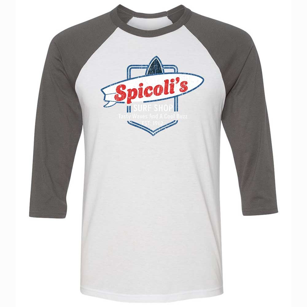 Unisex 3/4 Baseball Tee - SKS4PZQK - White/Asphalt - 2