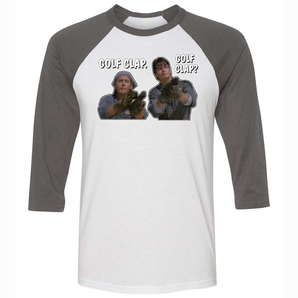 Unisex 3/4 Baseball Tee - 299WJHZN - White/Asphalt - 2