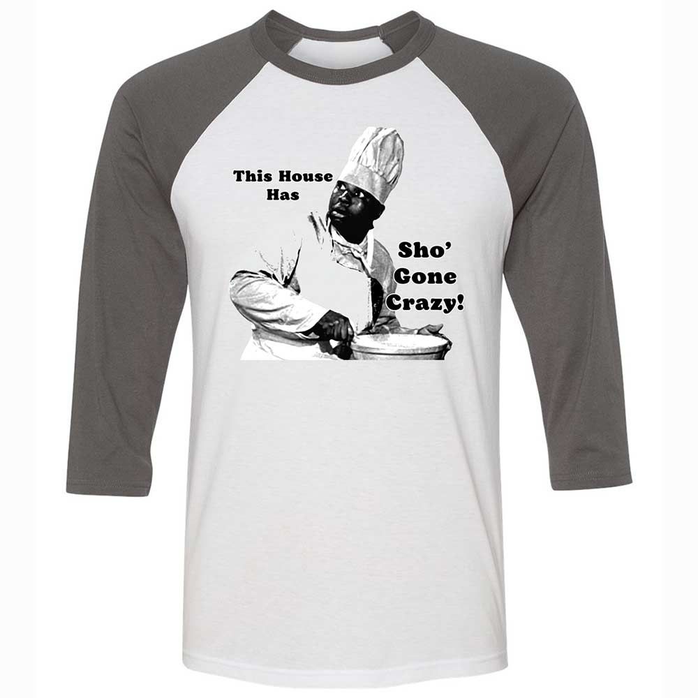 Unisex 3/4 Baseball Tee - W4GHLUBT - White/Asphalt - 2