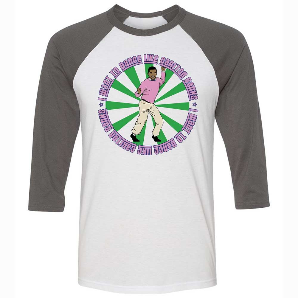 Unisex 3/4 Baseball Tee - QVMM5C3E - White/Asphalt - 2