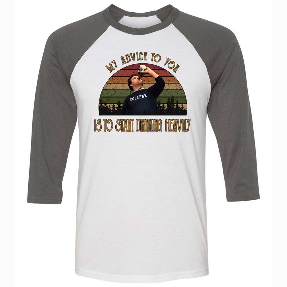 Unisex 3/4 Baseball Tee - 3CEY4N25 - White/Asphalt - 2
