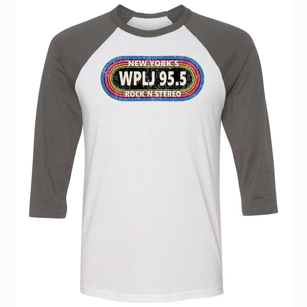 Unisex 3/4 Baseball Tee - UVE7JNBG - White/Asphalt - 2