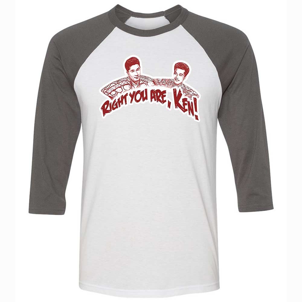 Unisex 3/4 Baseball Tee - Y2GX1EXS - White/Asphalt - 2